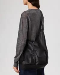 Calella Crossbody Tumbled Siyah Kadın Omuz Çantası - 1