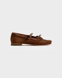 Lorea Süet Taba Kadın Loafer - 0