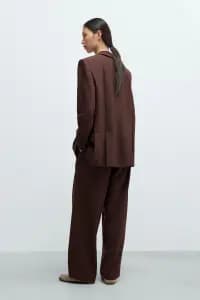 Bordo Kadın Blazer - 2