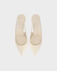 Lidia Slingback Krem Kadın Pump - 4