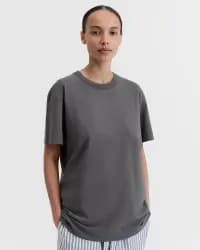 Siyah Kısa Kollu Kadın T-Shirt - 1