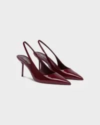 Lidia Slingback Bordo Kadın Pump - 1