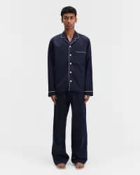 Lacivert Saten Erkek Pijama Altı - 1