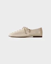 Plegada Supple Parlak Krem Kadın Loafer - 1