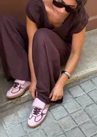 Tb.490 Club Pembe Süet Kadın Sneakers - 5