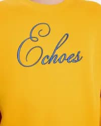 Echoes Sarı Erkek Sweatshirt - 4