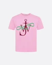 Ribbon Anchor Pembe Erkek T-Shirt - 0