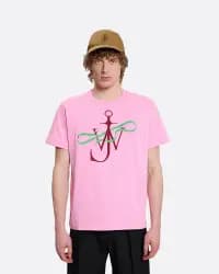 Ribbon Anchor Pembe Erkek T-Shirt - 2