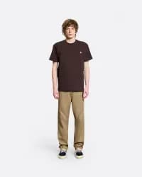 American Script Kahverengi Erkek T-shirt - 1