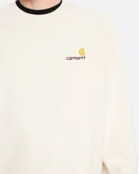 American Script Krem Erkek Sweatshirt - 4