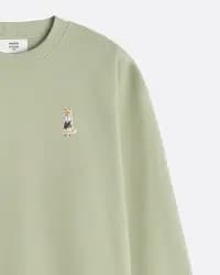 Dressed Fox Comfort Yeşil Kadın Sweatshirt - 6