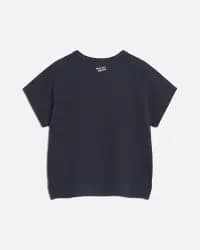 Textured Lacivert Kadın T-shirt - 6