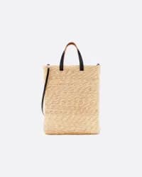 Straw Shopper Sarı Kadın Tote Çanta - 1