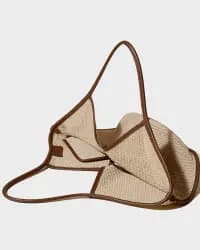 Calella Soft Raffia Naturel Kadın Tote Çanta - 3